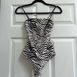 H&M Zebra One Piece Swimsuit